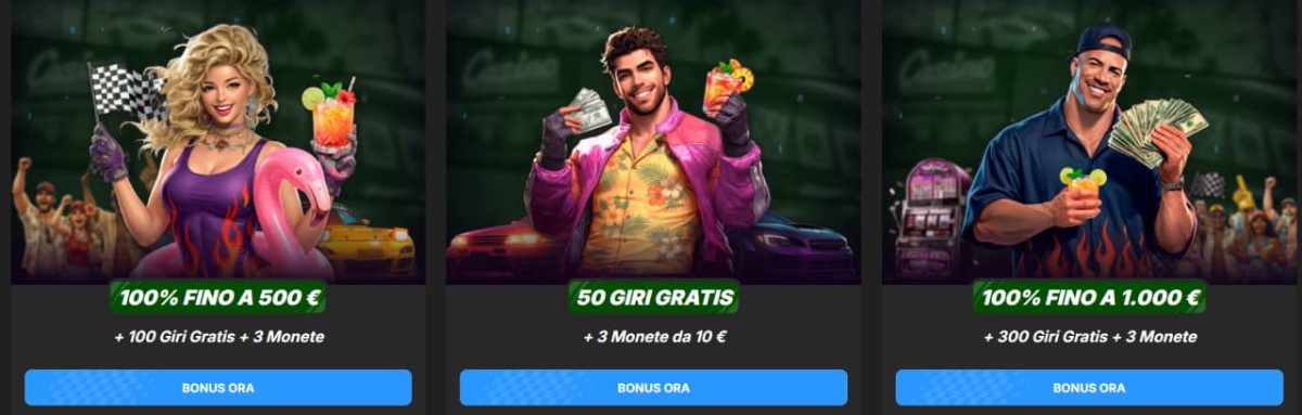 Bonus Need for Spin: Fino a €1.500 e 250 Giri Gratis image 1